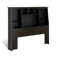 Full/Queen Tall Bookcase Headboard - Black