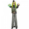 HOMCOM 6ft Life Size Outdoor Halloween Decoration Animatronic Circus Clown