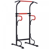 Soozier Power Tower Pull Up Bar Dip Station For Home Office Gym Multi-function Workout Equipment