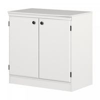 Morgan Small 2-door Storage Cabinet - Pure White 