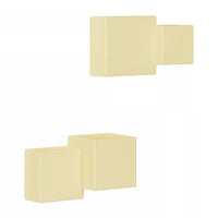 Dalya 2-Piece Outdoor Wall Planter - Light Yellow