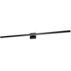 Dainolite Arandel Vanity Light 4\"d 36w LED Matte Black White Acrylic Diffuser Lamp
