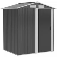 Outsunny 5ft X 4ft Garden Metal Storage Shed With Top Vents For Garden
