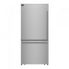 Forno Milano Espresso 31 Inch Bottom Freezer, Stainless Steel, 17.2 cu.ft. - FFFFD1786-31S | Refrigerateur Milano Espresso de 31 po avec congelateur inferieur, acier inoxydable, 17,2 pi³ – FFFFD1786-31S