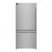 Forno Milano Espresso 31 Inch Bottom Freezer, Stainless Steel, 17.2 cu.ft. - FFFFD1786-31S 