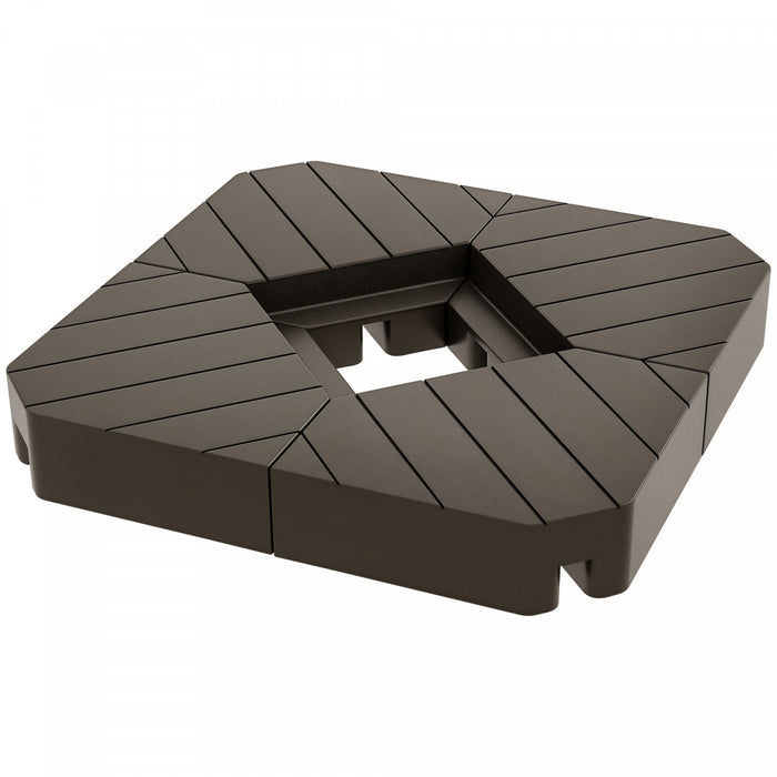 Outsunny Cantilever Umbrella Weights 132 lb. Water or 176 lb. Sand, Brown