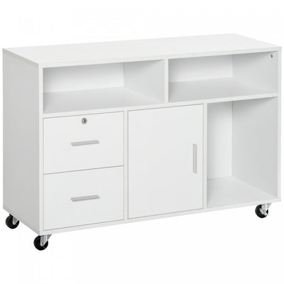 Homcom File Cabinet With 2 Lockable Drawers|Homcom Classeur Avec 2 Tiroirs Verrouillables
