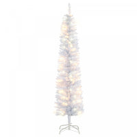 Homcom 6' Pre-lit Pencil Artificial Christmas Tree W/ 100 Leds