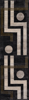 Erisa Contemporary 2'2\" x 7'7\" Runner Rug in Grey Indoor Area Rug