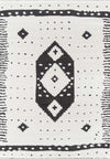 Lyra Contemporary 5'3\" x 7'2\" Area Rug in Ivory Indoor Area Rug