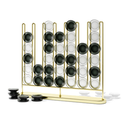 Umbra Stax 4-In-A-Row - Brass|Jeu de puissance 4 Stax de Umbra - laiton