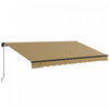 Outsunny 13' X 10' Patio Retractable Awning Sunshade Shelter, Amber