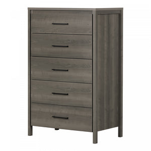 Gravity 5-drawer Chest - Gray Maple 