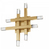 Dainolite Francesca Wall Sconce 24w Aged Brass Acrylic Diffuser Lamp