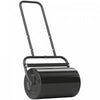 Outsunny 20\" Push/Tow Behind Lawn Roller, Heavy Duty Sod Drum Roller Filled with 11 Gal Water/136 Lbs Sand, Grass Flattener for Yard, Patio, Park, Black