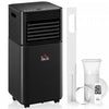 HOMCOM 8000 BTU Air Conditioner, Quiet AC Unit with Remote Control, Black