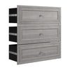 Bestar Versatile 3-Drawer Set for 36 W Closet Organizer - Platinum Grey