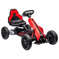 Aosom Electric Powered Ride-On Go Kart, 12v Outdoor Racer Car For Kids, With Forward Backward, Adjus