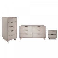 Granville Modern 3-Piece Dresser Set in Light Gray