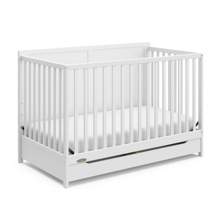Graco Melrose 5-in-1 Convertible Crib with Drawer - White