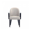 Hillman Modern Wood Upholstered Armchair in Light Gray Dining Chair