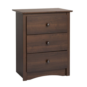 Fremont 3-Drawer Tall Nightstand - Espresso