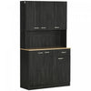 HOMCOM Modern Buffet with Hutch, Kitchen Cabinet with Storage Cupboard