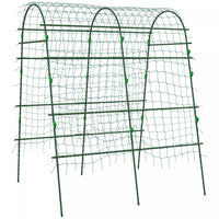 Outsunny Garden Trellis For Climbing Plants Outdoor, 6.8ft Tall