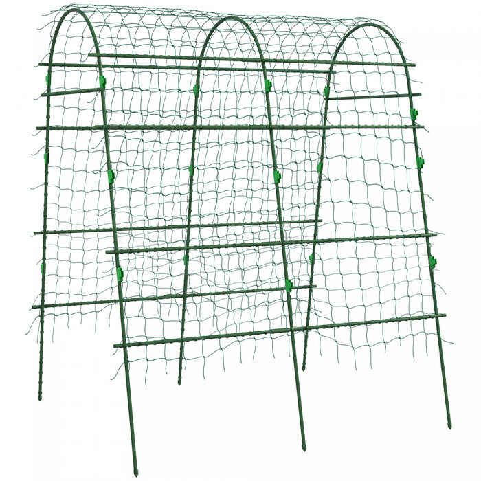 Outsunny Garden Trellis For Climbing Plants Outdoor, 6.8ft Tall