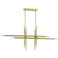 Dainolite Kanata 16 Light Horizontal Pendant Aged Brass Finish Lamp
