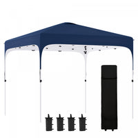 Outsunny 10' X 10' Pop Up Canopy Tent, Instant Sun Shelter, Tents For Parties, Height Adjustable, Wi