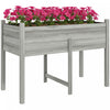 Outsunny Wooden Raised Garden Bed Elevated Planter Box For Flower, Grey