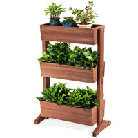 Costway 3-tier Raised Garden Bed Vertical Freestanding Elevated Planter Patio Balcony
