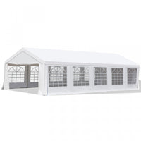 Outsunny 16'x32' Large Party Tent & Carport With Removable Sidewalls And Windows, Portable Garage Ca
