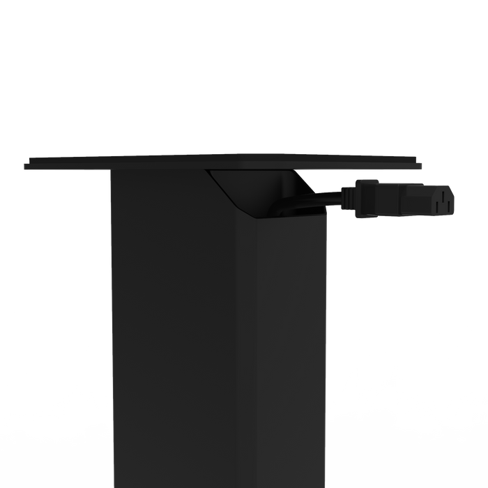 Kanto SX22 22\" Fillable Speaker Stands with Isolation Feet and Fillable Channel - Pair, Black