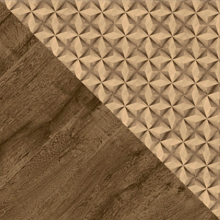 Manhattan Comfort Liberty 53.14\" Mid-Century Modern TV Stand with 5 Shelves & 1 Door - Brown