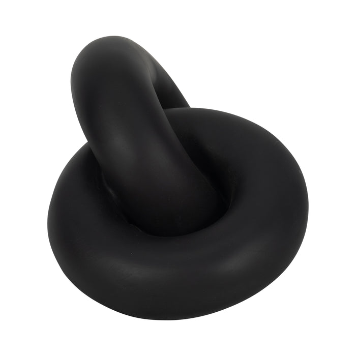9\" Resin Knot Decor - Black