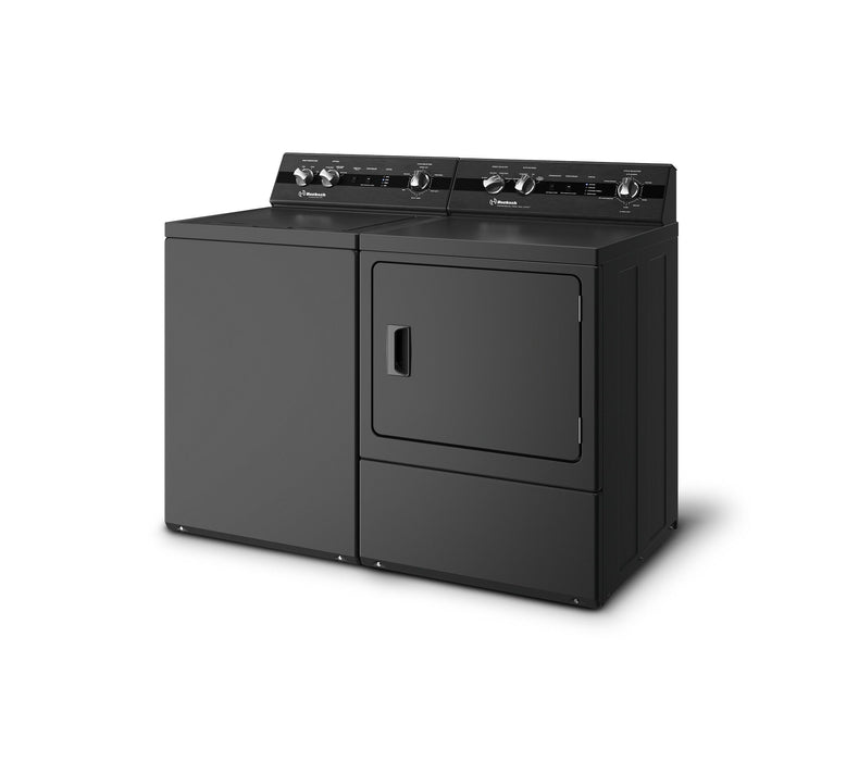 Huebsch® 3.2 Cu. Ft. Top Load Washer and 7.0 Cu. Ft. Electric Dryer – Matte Black 
