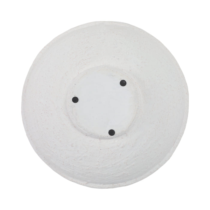 12\" x 12\" Textured Bowl - White