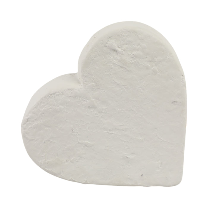 8\" x 8\" Textured Ecomix Heart - Ivory