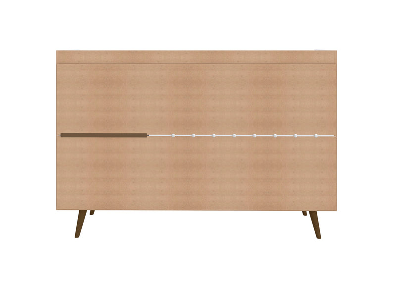 Manhattan Comfort Bradley 53.54” Buffet Stand with 4 Shelves - Off White