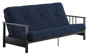 Harlow Full Metal Arm Futon with 6