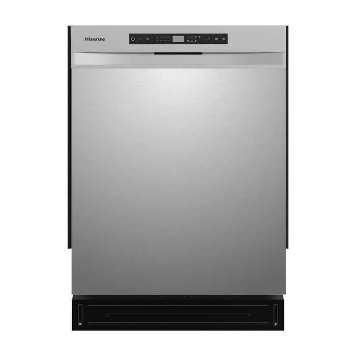 Hisense 24” Front Control Dishwasher with 3rd Rack – Stainless Steel - HDWH12B3FR8E