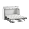 Bestar Nebula 75 W Queen Cabinet Bed with Mattress - White