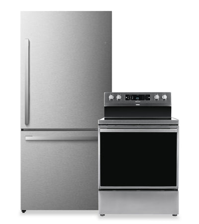 Hisense 2-Piece Kitchen Appliance Package – Stainless Steel  | Ensemble de 2 électroménagers Hisense pour la cuisine - acier inoxydable