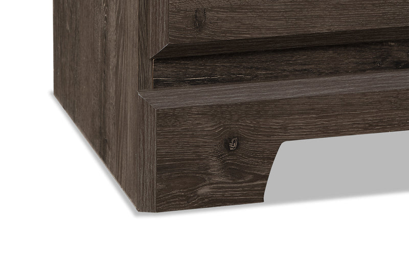 Yorkdale 5pc Bedroom Set with 12-Drawer Storage Bed, Dresser & Mirror, Grey - Queen Size