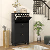HOMCOM Modern Shoe Cabinet with 3 Flip Drawers for 12 Pairs of Shoes