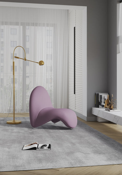 MoMa Modern 1-Piece Accent Chair in Purple, Teal and Yellow