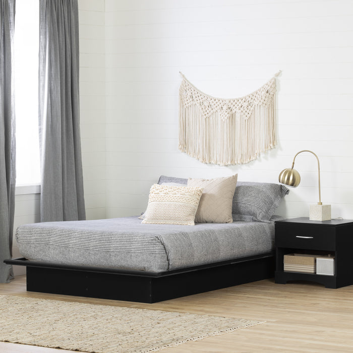 Step One Platform Bed - Pure Black 