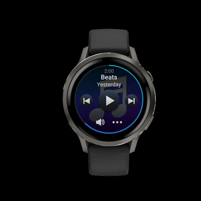 Garmin Venu 4 41mm Slate Black GPS Smartwatch - Training Wearable, Heart Rate, Stress Track, Workout Suggestions, Training Readiness, Mixed Sessions